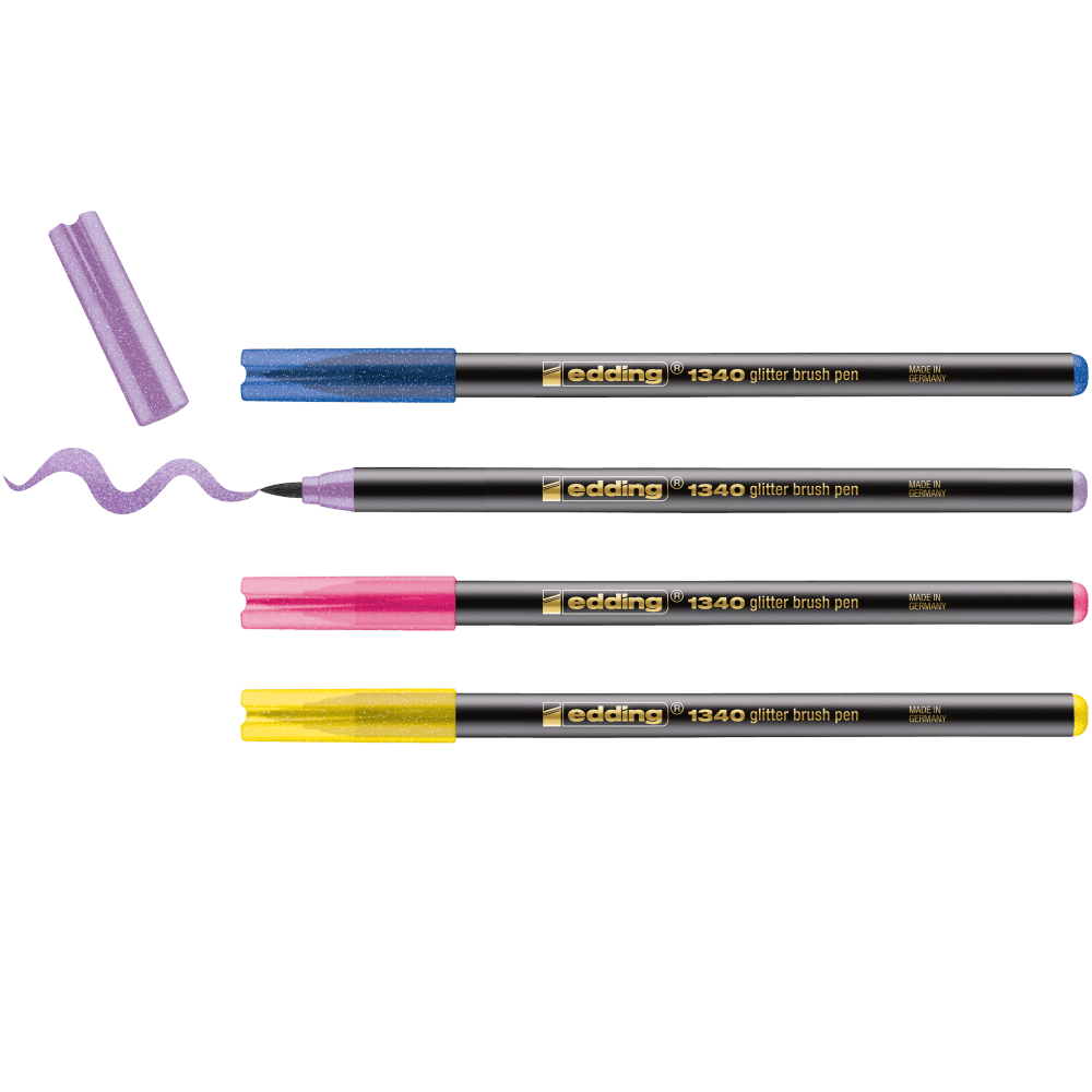 edding-1340-glitter-brush-pen-assorted-4pcs-set---E01