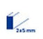Plomo rectangular 2x5mm