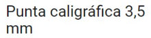 Punta caligrafica 3_5mm