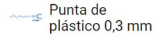 Punta de plastico