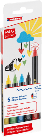 edding-1200-glitter-colour-pen-assorted-basic-5pcs-set---001