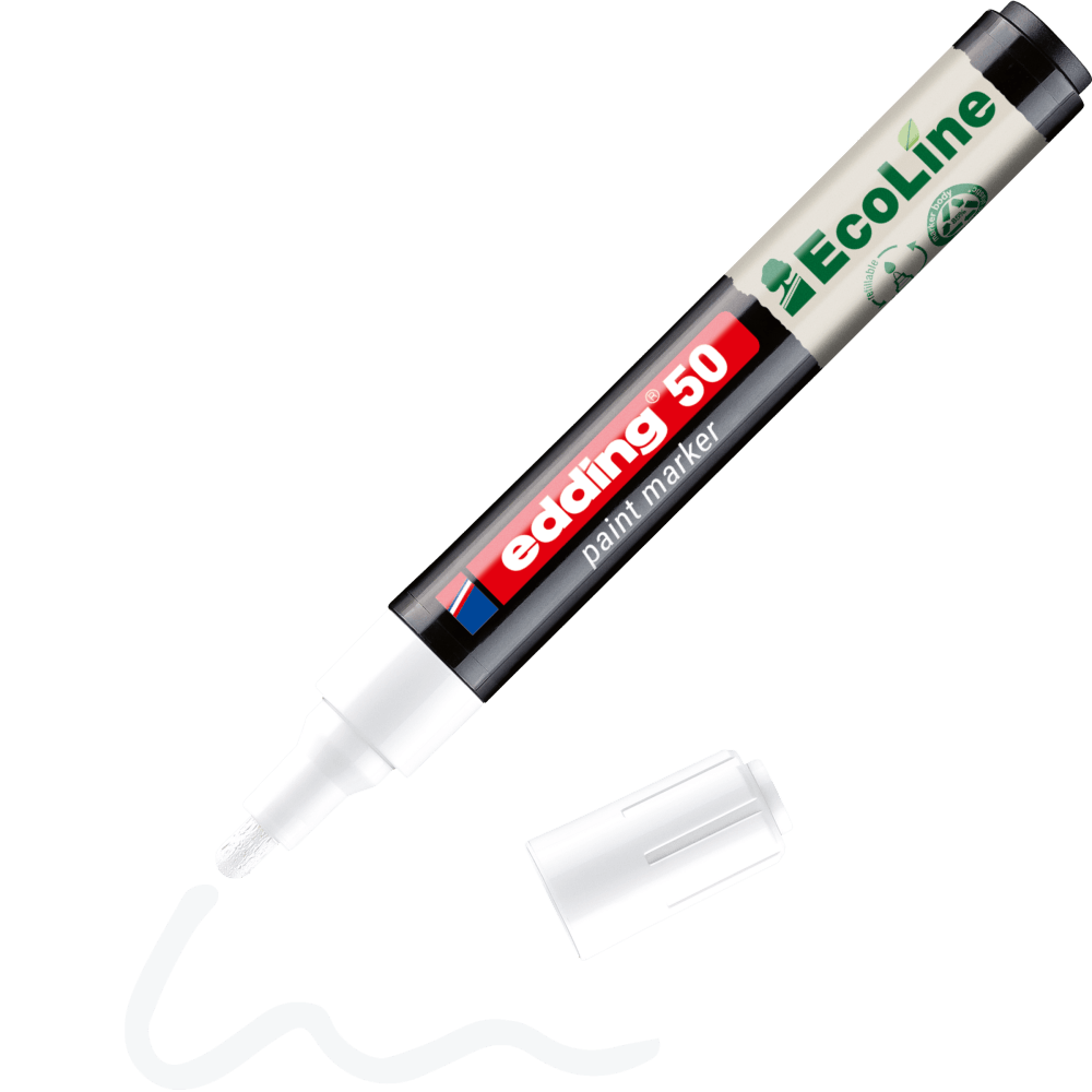 edding-50-EcoLine-water-based-paint-marker-white---E01