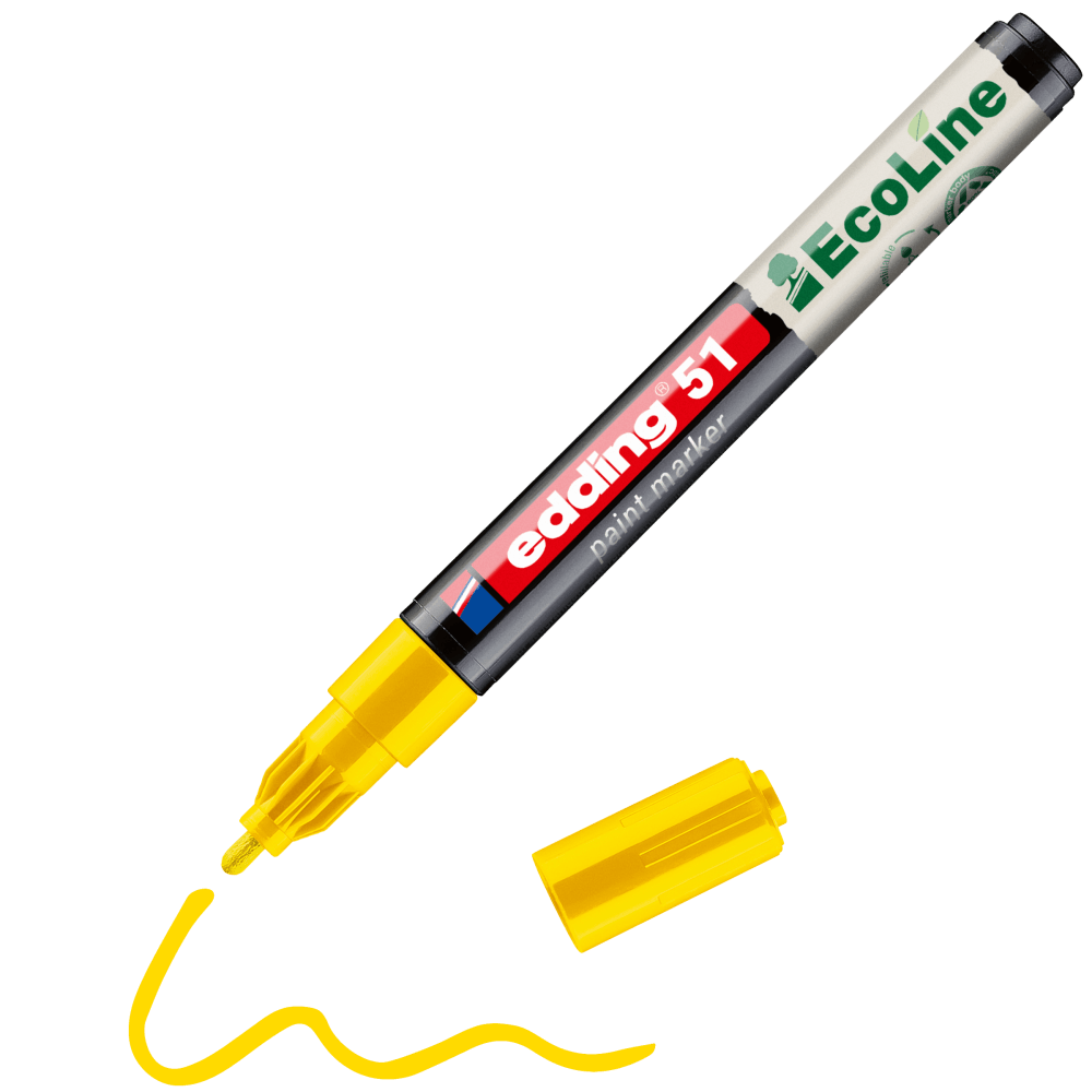 edding-51-EcoLine-water-based-paint-marker-yellow---E01